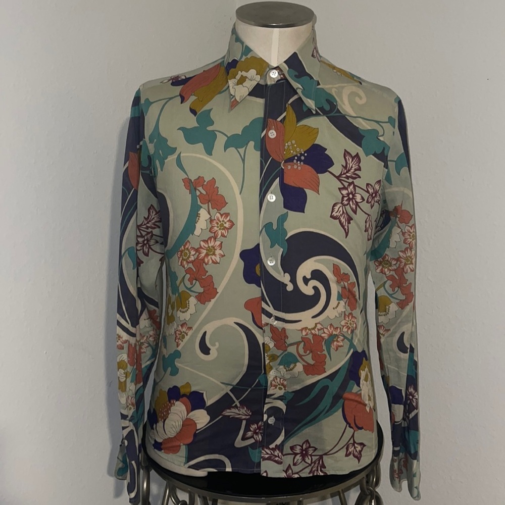 MENS DRIES VAN NOTEN FLORAL SHIRT